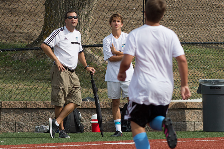 Coach Jamie Kelly is kicking off his tenth season as the head SM East soccer coach.