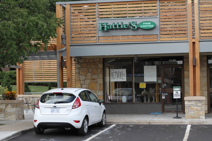 Hattie's Coffee at Corinth Square is closed for remodeling.