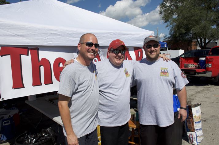 The Pitt Smokers, Justin Smith, Chris Griffith and Jay Seiler, are three friends who met at Pittsburg State. Their team was sponsored by The Bar on Johnson Drive.