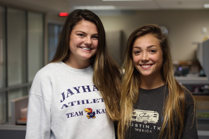 Emma Henderson (left), plays volleyball for SM East and Kalin Lamus is a gymnast.