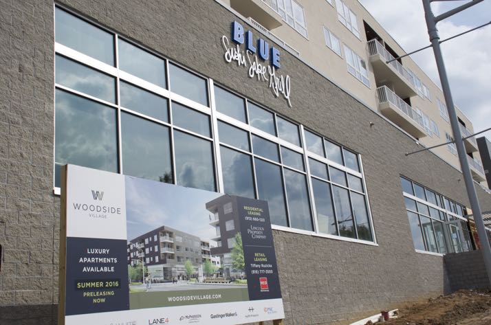 The north phase of the project is nearing completion and the first restaurant opened today. Many apartments are now occupied.