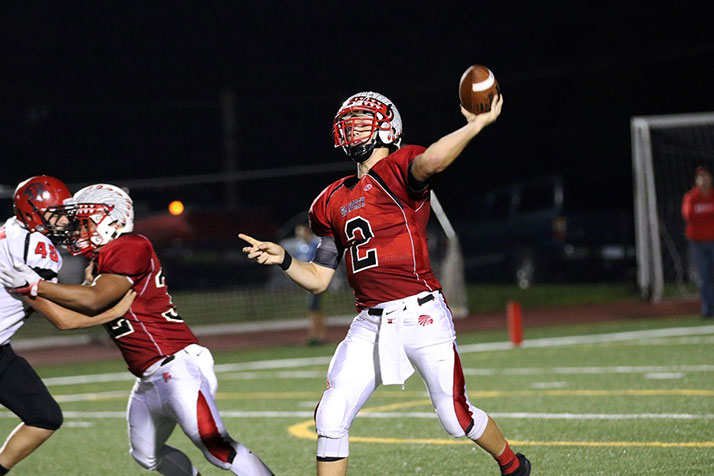 SM North quarterback Will Schneider. Photo by Andrew Poland.