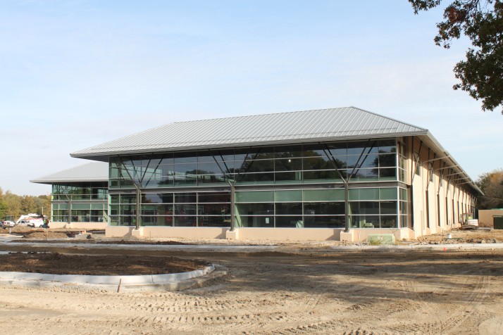 The newly-named Center for Academic Achievement is nearing completion.