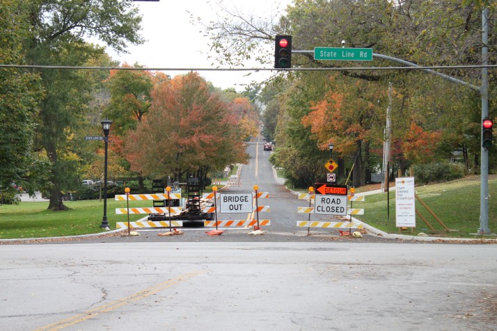 The reopening of 63rd Street through Mission Hills has been delayed until at least Thanksgiving.