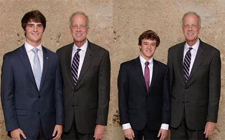Sen. Jerry Moran has nominated two young men from Northeast Johnson County to the U.S. service academies, Luke Kuklenski (left) and William McConwell.