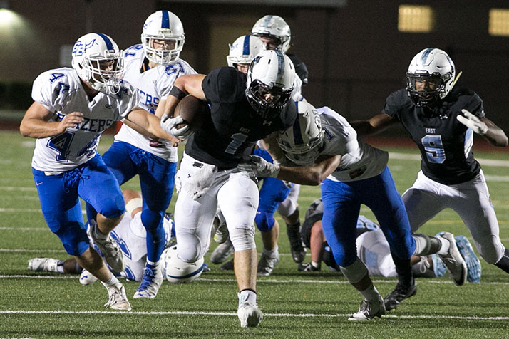Milton Braasch has been among the most powerful forces on the SM East football team's offense for the past two seasons.