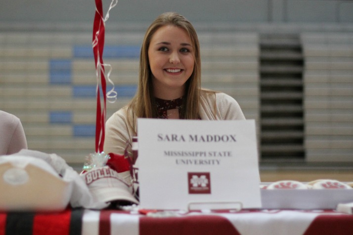 Sara Maddox committed to play volleyball at Mississippi State after decommitting from Arkansas.
