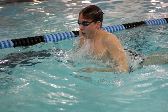 Shawnee Mission East senior Christian Hense works on individual medley kicks during practice on Wednesday. Hense and the Lancers begin their season today at home against Olathe East.