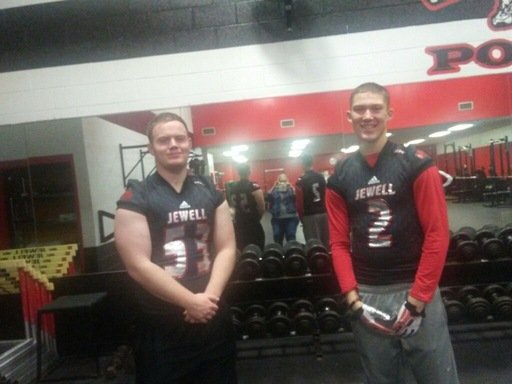 SM North seniors Danny Presler, left, and Will Schneider will continue to be teammates as they'll play for William Jewell starting in the fall. (via @DannyPresler/Twitter)