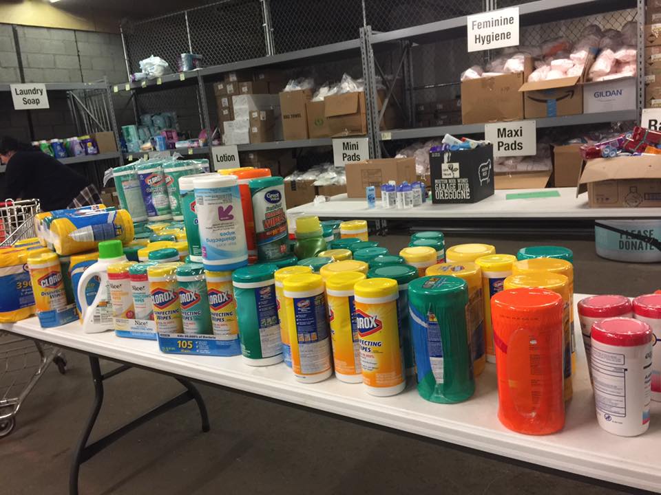 Shawnee Mission East and Shawnee Mission South have teamed up to give basic necessities to Giving The Basics during a four-week competition. (Photo via Giving The Basics/Facebook)
