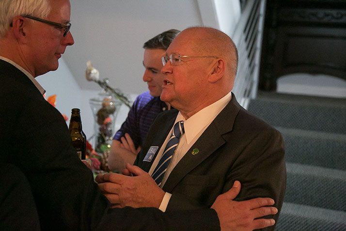 Sen. John Skubal on election night in November 2016.