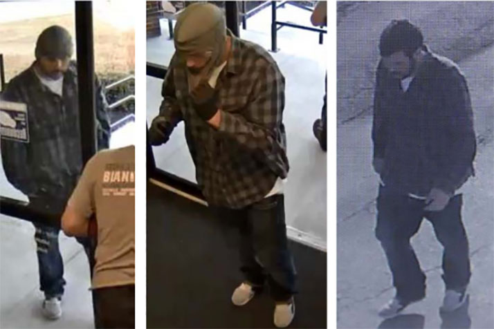 Security camera images of the suspect.