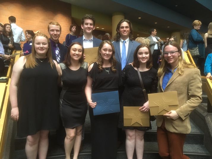 The Shawnee Mission East finalists in the Shooting Stars awards. Photo courtesy of Adam Finkelston