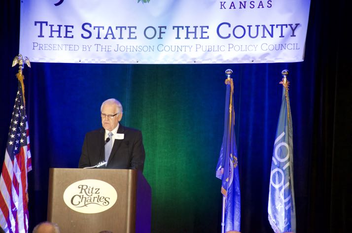 County Chair Ed Eilert delivered his State of the County address to a full house Tuesday.