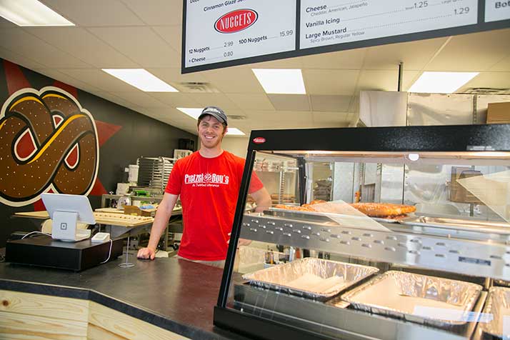 Pretzel Boy's proprietor Dan Wikiera.