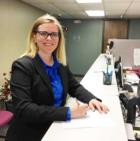 Heather Ousley filed for the Shawnee Mission board of education this morning. Submitted photo.
