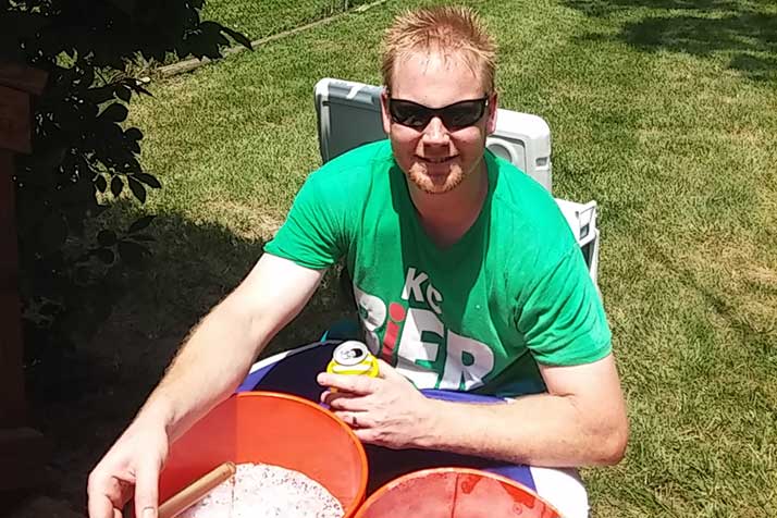 Mike French has hopes of establishing a nanobrewery operation in Westwood. Photo courtesy Mike French.