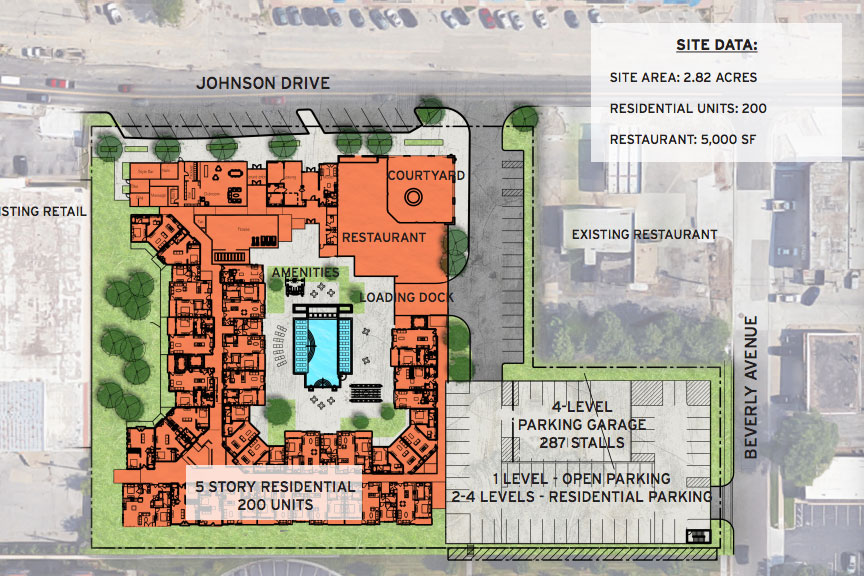 The preliminary site plan approved by the planning commission Monday. Click to enlarge.