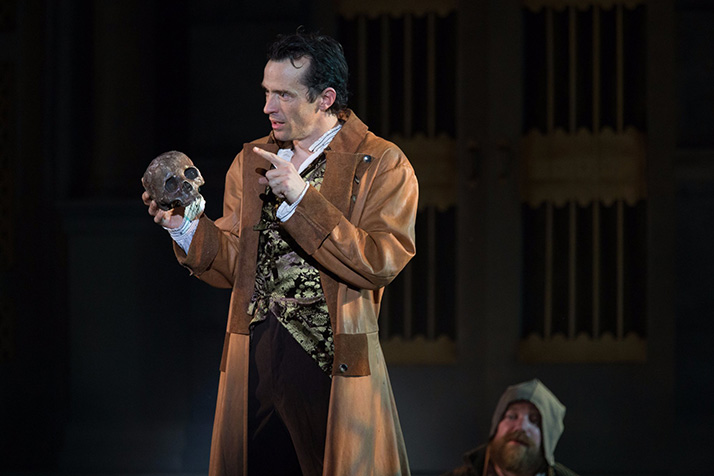 Nathan Darrow, a Shawnee Mission North graduate, plays Hamlet in this year's KC Shakes production. Photo via KC Shakes on Twitter.