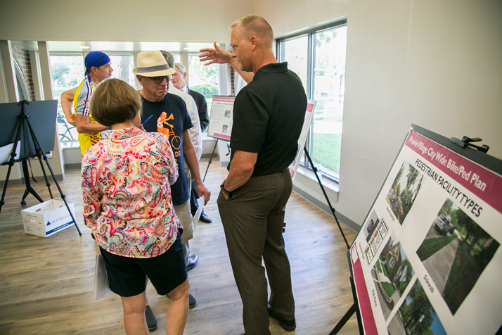 Public works officials met with community members on a plan to improve bike and pedestrian access in Prairie Village last week.