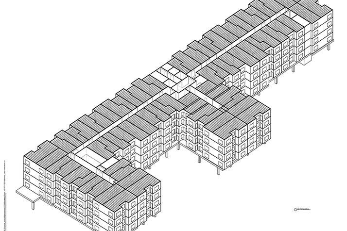 A rendering of the proposed Martway apartment complex.