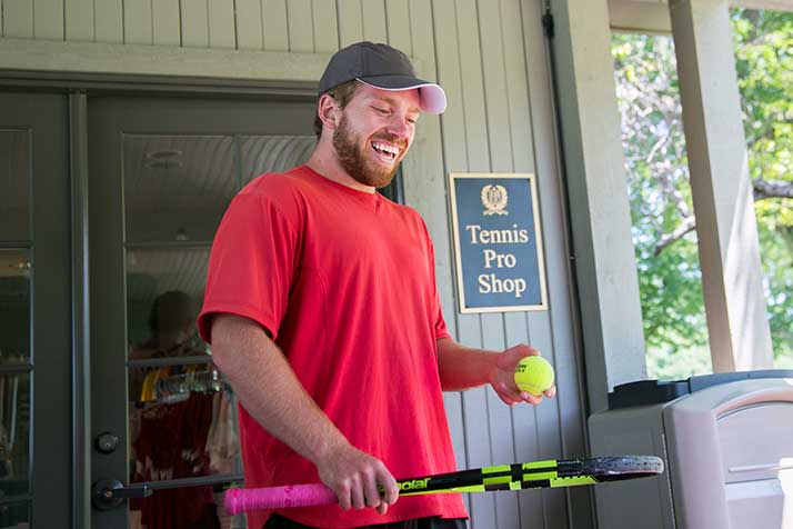 Tucker Fenske will play tennis at Indian Hills Country Club for 24 hours straight starting at 6 p.m. August 4.