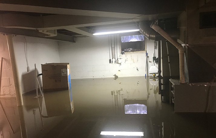 The Austin's basement saw another two and a half feet of flooding overnight Tuesday.
