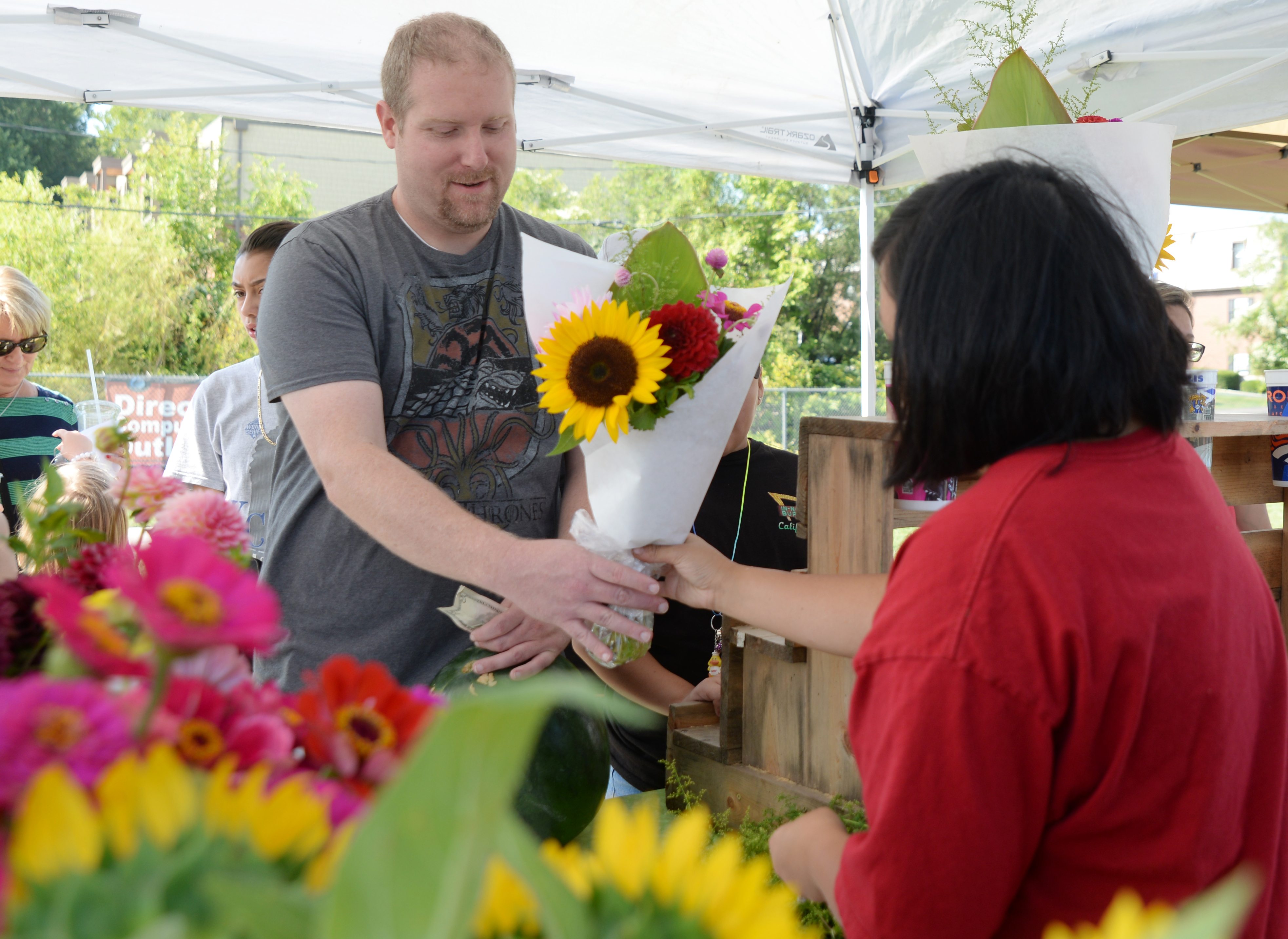 The eponymous botanical was on offer at the Farm and Flower Market Saturday morning.