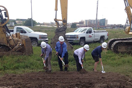 Oddo Development held a groundbreaking ceremony on the project in August. Photo via Oddo Development on Facebook.