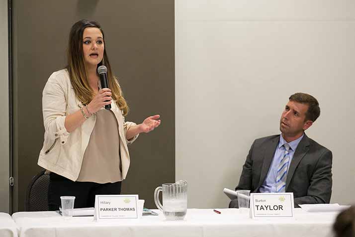 Hillary Parker Thomas and Burton Taylor are vying for the Ward I seat.