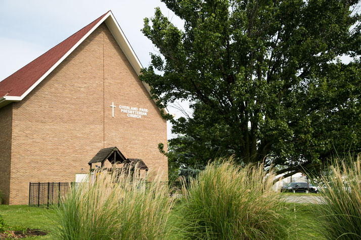 The Overland Park Presbyterian Church sanctuary would be torn down to make way for a four-deck parking structure under plans submitted to the Overland Park Planning Commission.