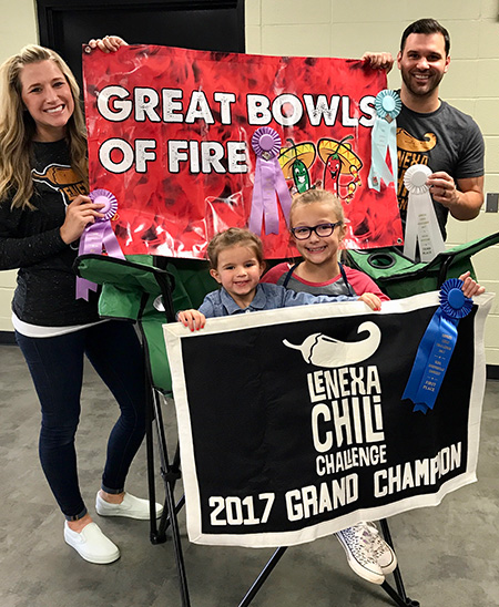 The Beagles picked up their prize banner Monday.