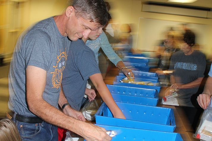 Village Presbyterian hosted a hygiene kit assembly line as part of the "Be the Church" service projects.