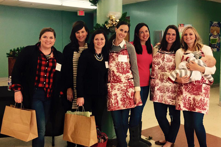 Organizers and patrons at last year's Gift Gallery, which returns to Curé of Ars this weekend.