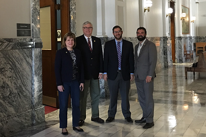 Democrats (from left) Nancy Lusk, Jerry Stogsdill, Brett Parker and Jarrod Ousley have all filed to run for reelection.