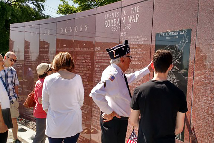 The Korean War memorial in Overland Park will be the site of this year's Veterans Day observance in Johnson County. Photo courtesy Therese Park.