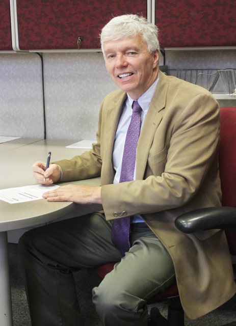 Jim Eschrich signed papers to run for the Republican nomination for the District 17 House seat earlier this week. Submitted photo.