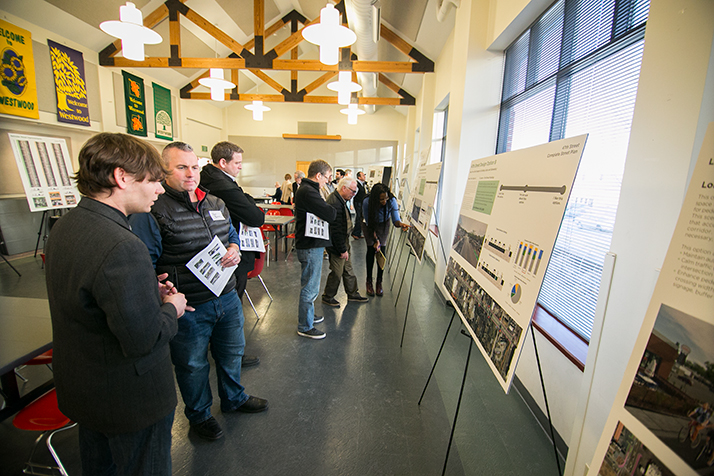 Dozens of people participated in Tuesday's input session on the future of the 47th Street corridor.