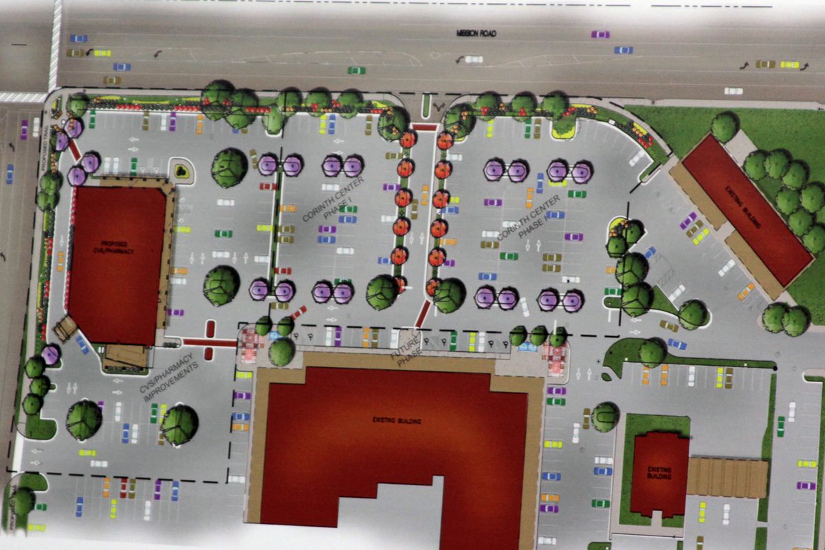 Developer shares concepts for new layout at Corinth Square