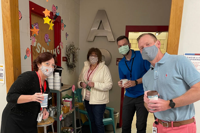 Shawnee Mission North coffee cart