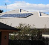 Residential solar panel array