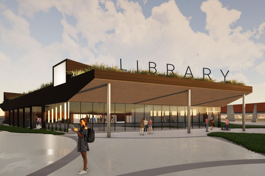 Here’s a first look at designs for the new and relocated Antioch Library branch in Merriam