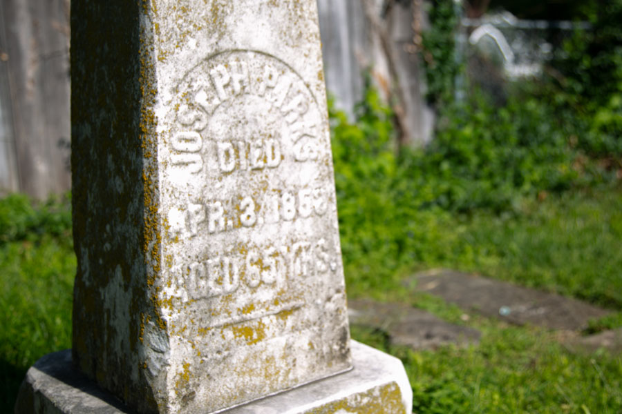 Joseph Parks headstone